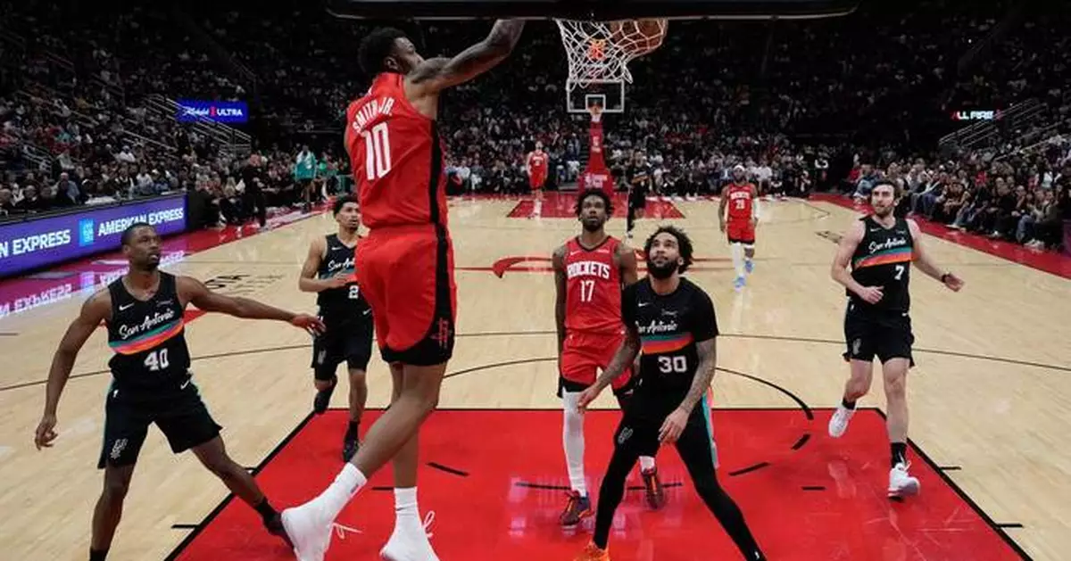 Sengun just misses triple-double and powers Rockets' comeback win over Spurs