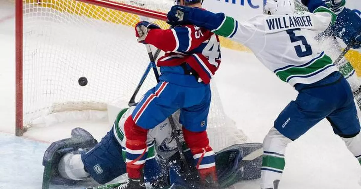 Canadiens defeat Canucks 6-3 with 3-goal outburst in third period