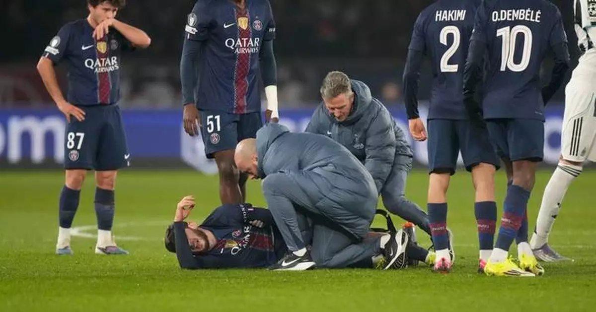 PSG's injury woes continue as winger Kvaratskhelia hurts right ankle against Newcastle