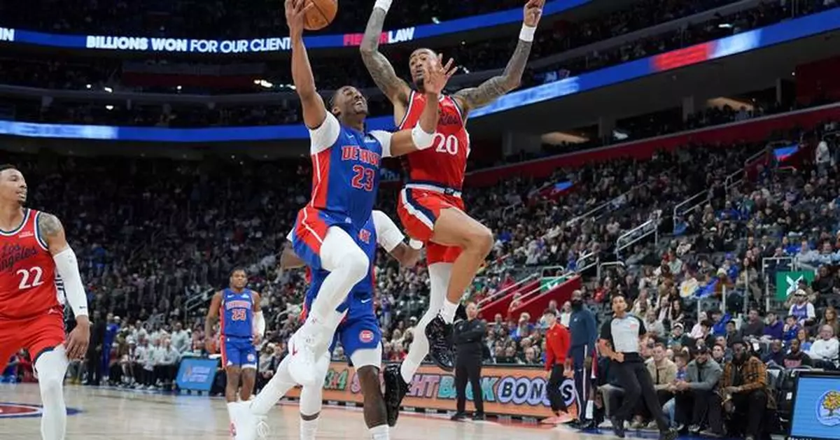 Leonard, Collins and Harden power Clippers to comeback win over Pistons, 98-92