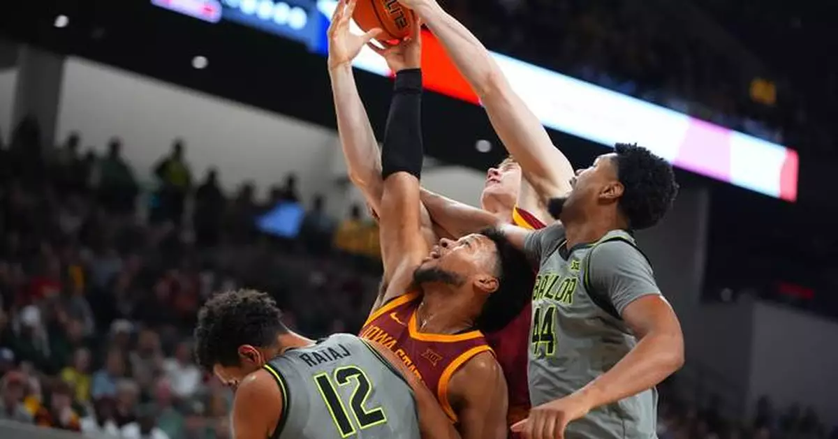 No. 3 Iowa State sets school record with 15-0 start after 70-60 win over Baylor