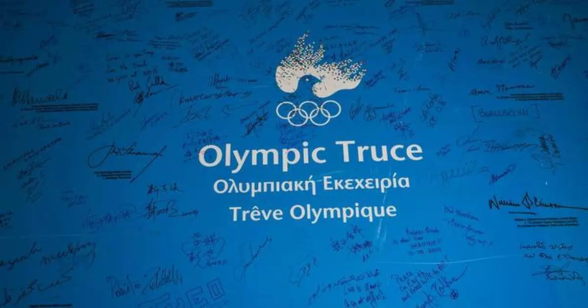Olympic organizers invoke an ancient pledge to call for the suspension of all wars