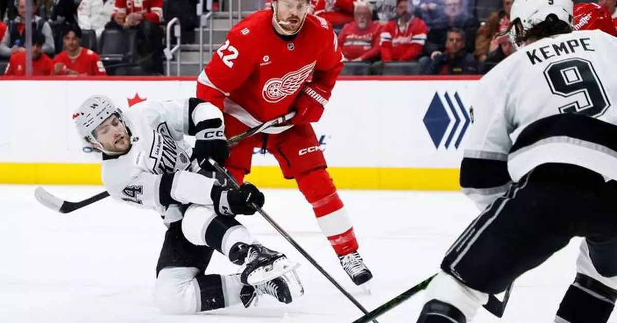 Detroit's Patrick Kane ties Modano for American-born NHL points mark in 3-1 loss to Kings