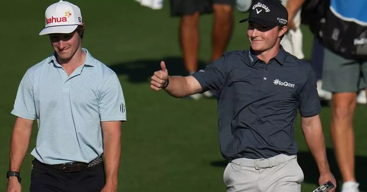 Teenager Blades Brown narrowly misses a 59. He's tied for American Express lead with Scheffler