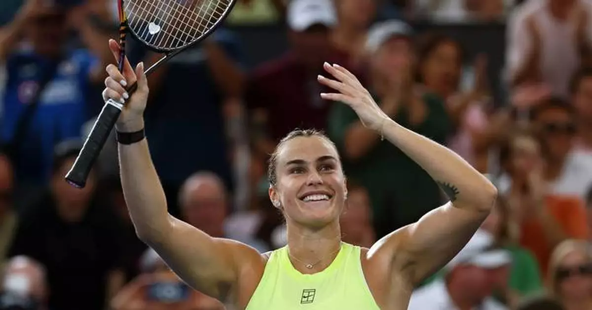 Sabalenka wins Brisbane final amid frosty exchange with Kostyuk, Medvedev tops Nakashima