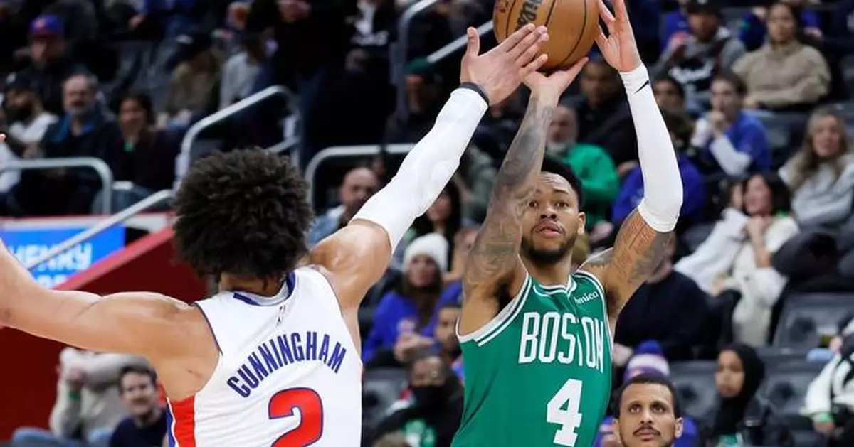 Harris scores 25, Brown misses potential game-winner and Pistons hold off Celtics for 104-103 win