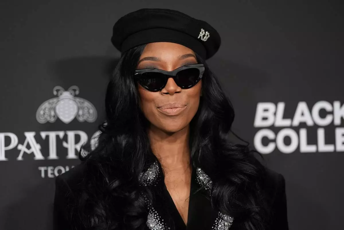 Brandy attends the Recording Academy Honors presented by the Black Music Collective on Thursday, Jan. 29, 2026, in Los Angeles. (Photo by Richard Shotwell/Invision/AP)