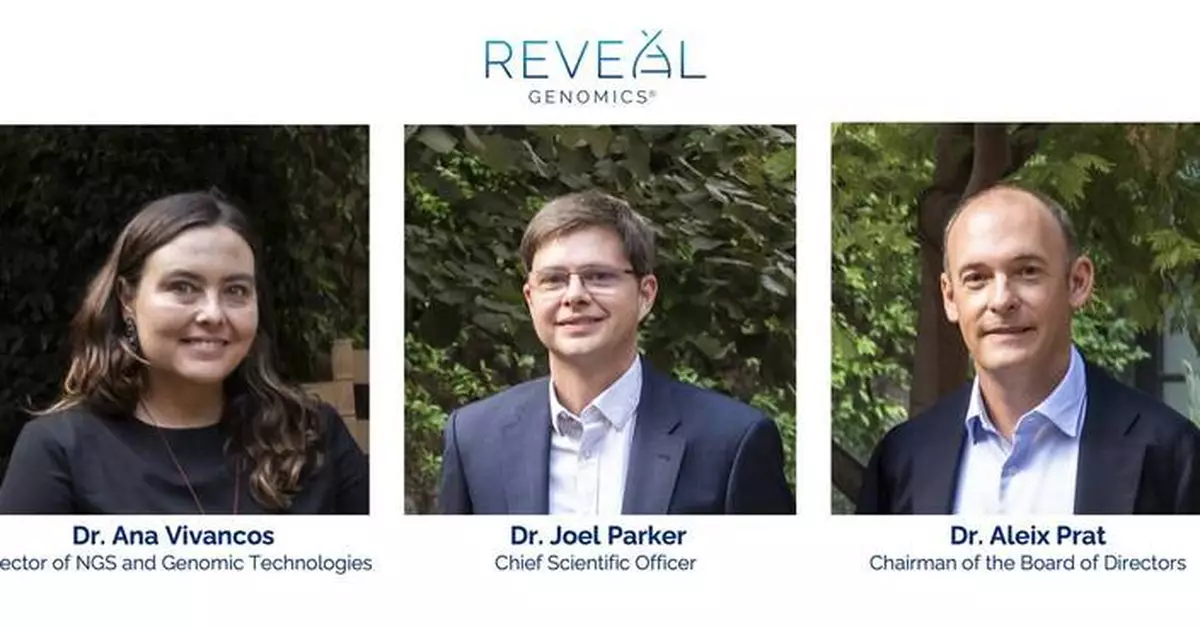 REVEAL GENOMICS Aligns Founder Leadership With Priorities to Support Long-term Growth, Scientific Excellence, and Global Partnerships