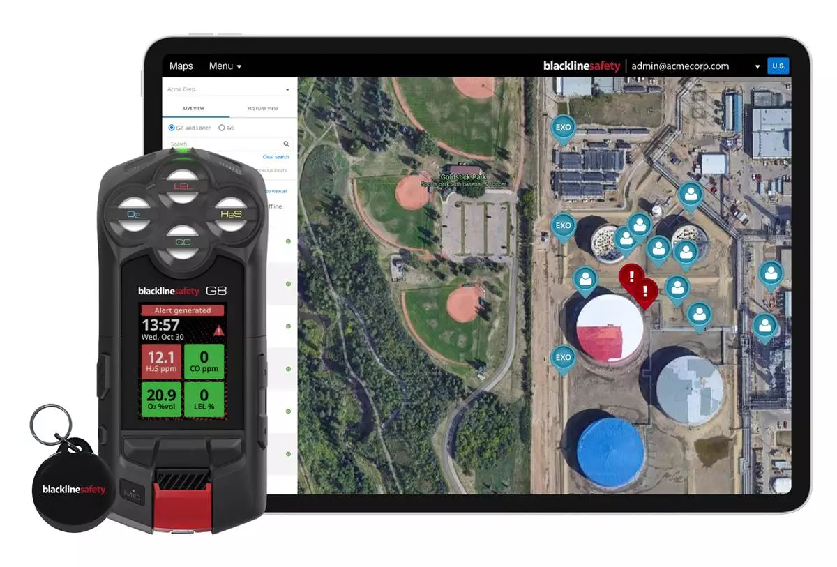 G8 feeds live field data to Blackline Live software for a real-time view of workers and worksites, and all-new TagAssignTM capabilities allow for one-tap device assignment.