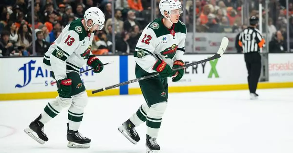 Danila Yurov scores 2 goals, Quinn Hughes has 4 assists as surging Wild beat Ducks 5-2