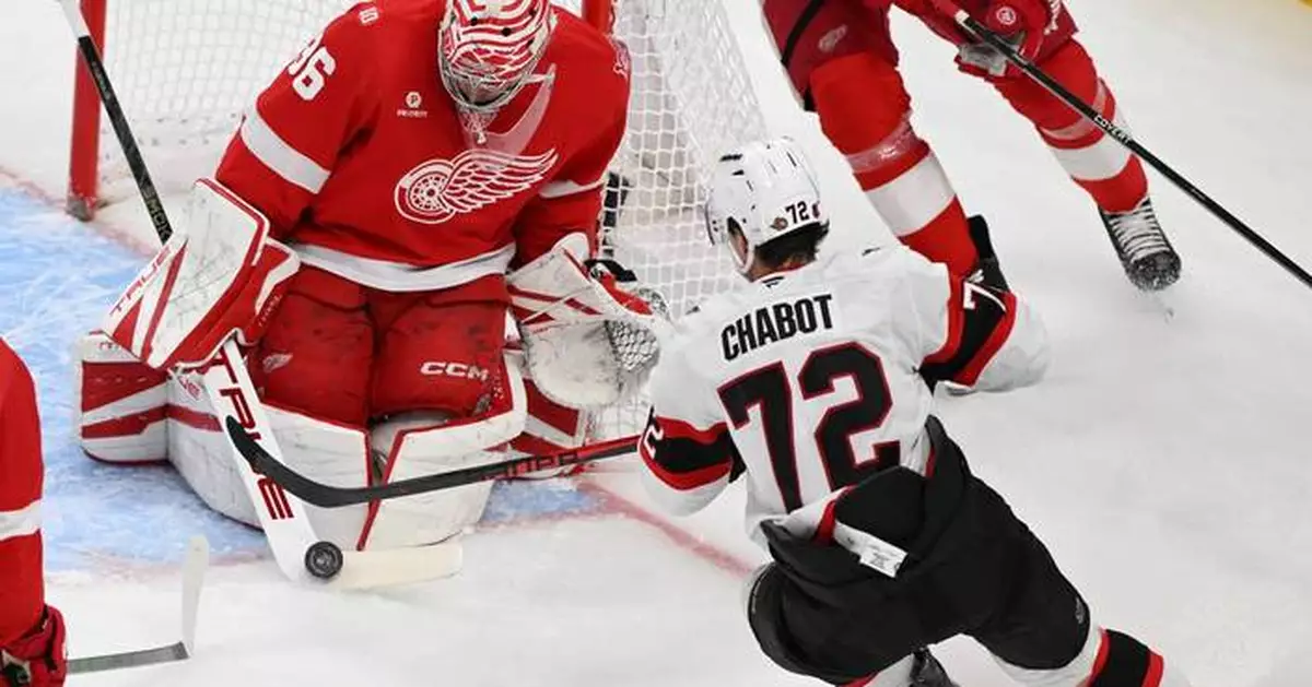 Alex DeBrincat scores in OT to give Red Wings 4-3 win over Senators