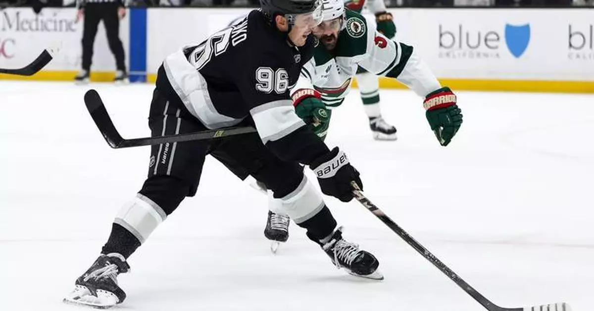 Kuzmenko has goal and assist as Kings beat Wild 4-2