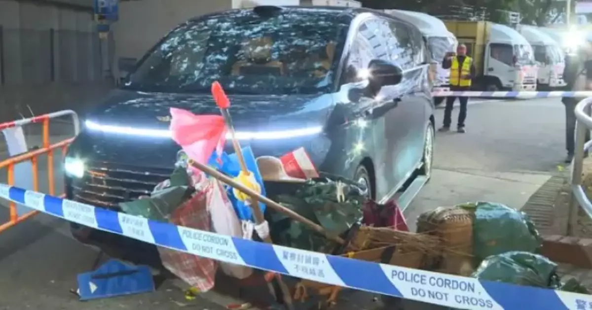 A Cleaner was Hit by a Left-Hand Drive Vehicle at Lek Yuen Estate, Bringing to the Public's Attention of Introducing Flashing Safety Vests