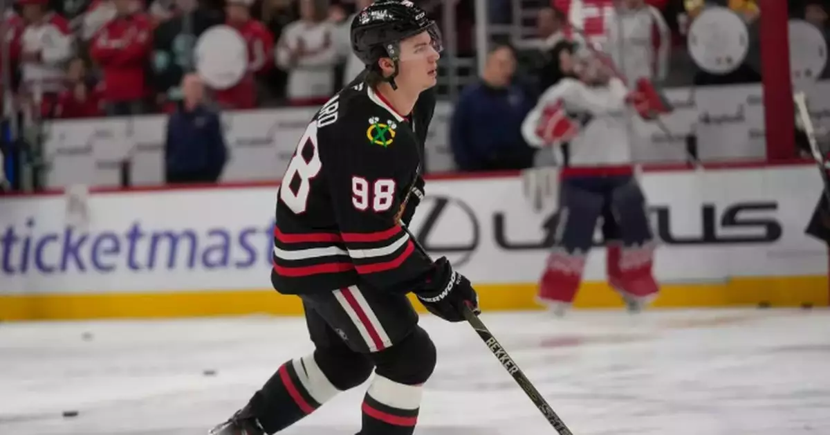 Blackhawks forward Connor Bedard misses loss to Oilers because of an illness