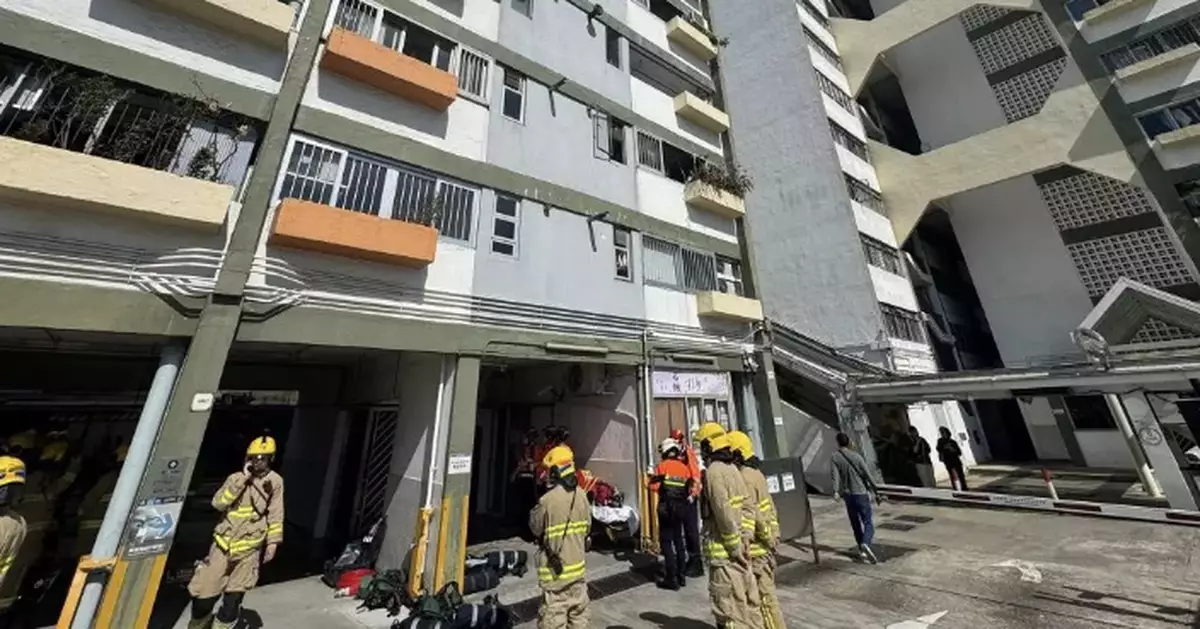 A Fire Broke out at Cho Yiu Chuen in Lai King, A 70-Year-Old Man Died on the Site
