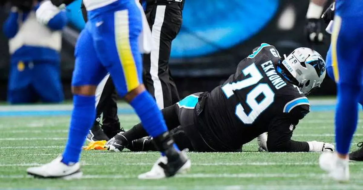 Panthers LT Ickey Ekwonu to miss significant time with ruptured patella tendon in right knee