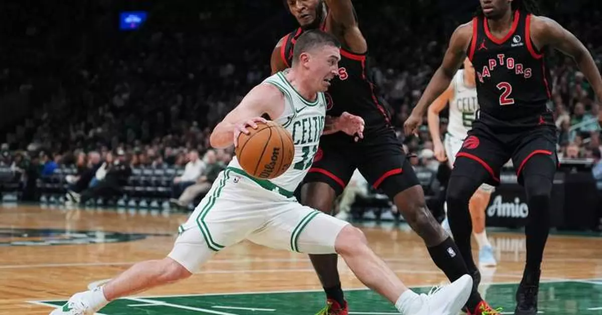 Pritchard scores 28 points as the Celtics beat the short-handed Raptors 125-117