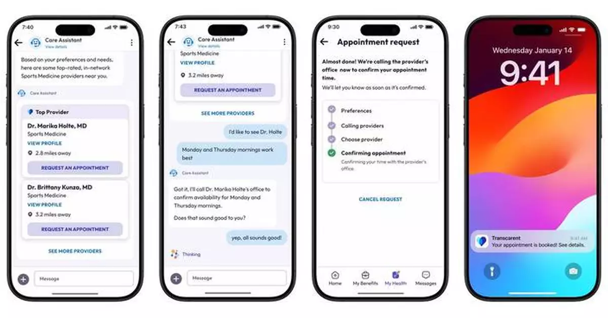 Transcarent Adds Scheduling, Symptom Checking, Total Recall Memory Engine™, and Personalized Health Path™ to its WayFinding™ 2.0 Platform