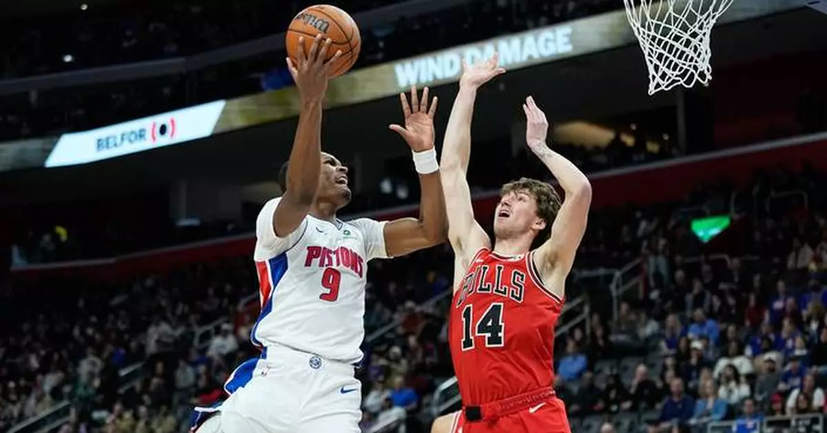 Stewart scores career-high 31 points to lead short-handed Pistons past Bulls, 108-93