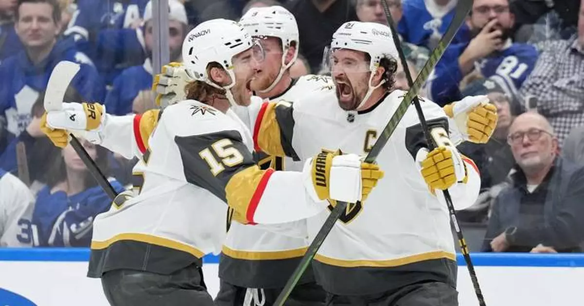 Golden Knights beat Maple Leafs 6-3 in Marner’s emotional Toronto return