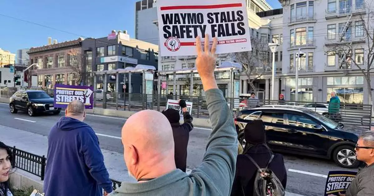 Lyft and Uber drivers protest Waymo robotaxis as California considers further regulations