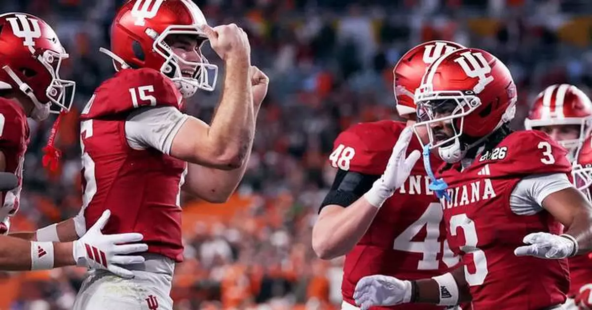 Fernando Mendoza's clutch play against Miami leads undefeated Indiana to its 1st national title