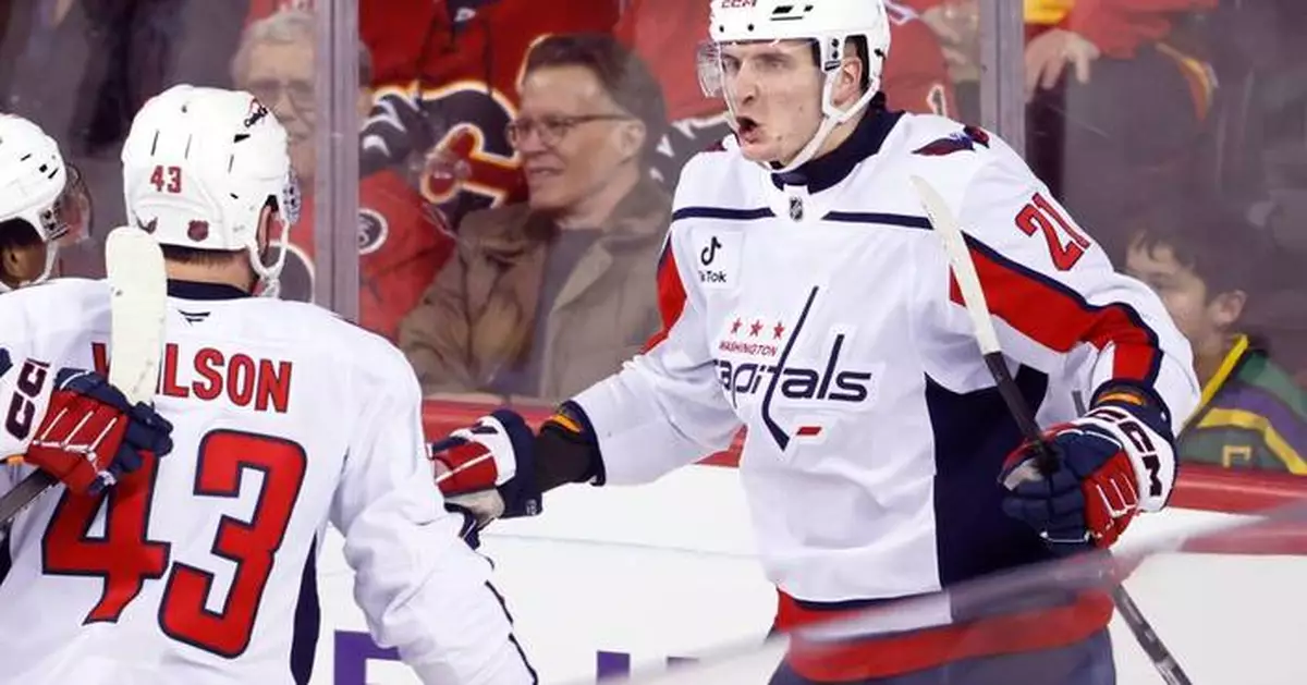 Hendrix Lapierre ends 90-game goal drought in Capitals’ 3-1 win over Flames