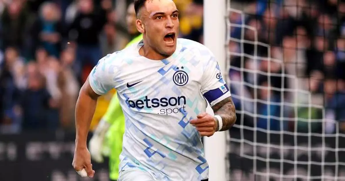 Inter wins at Udinese to fortify Serie A lead before facing Arsenal in Champions League