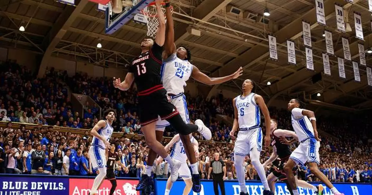 No. 4 Duke blows game open early in 2nd half, beats No. 20 Louisville 83-52 to stay perfect in ACC