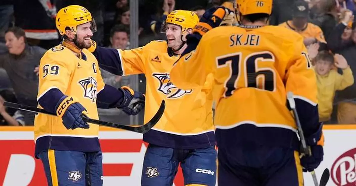 Josi scores twice, including winner in OT as Predators beat Oilers 4-3