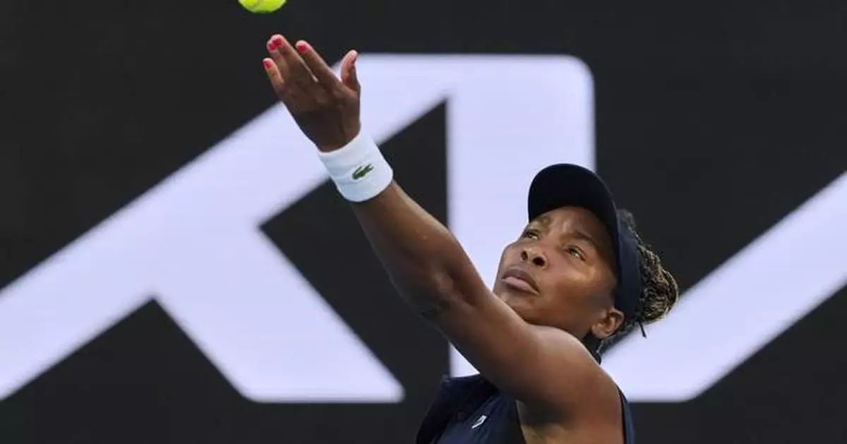 At 45, Venus Williams sets record at Australian Open but falls in the 1st round