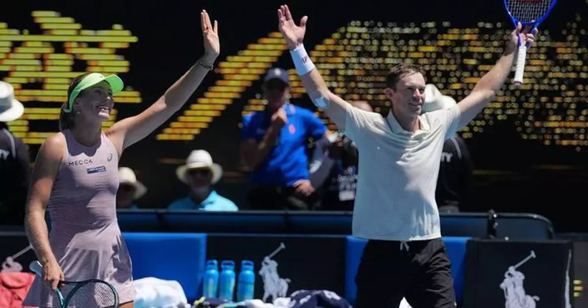 Olivia Gadecki and John Peers repeat as Australian Open mixed doubles champions