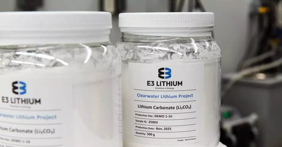 E3 Lithium Delivers Battery-Grade Lithium Carbonate From Its Demonstration Program to Global Partners and Off-Takers