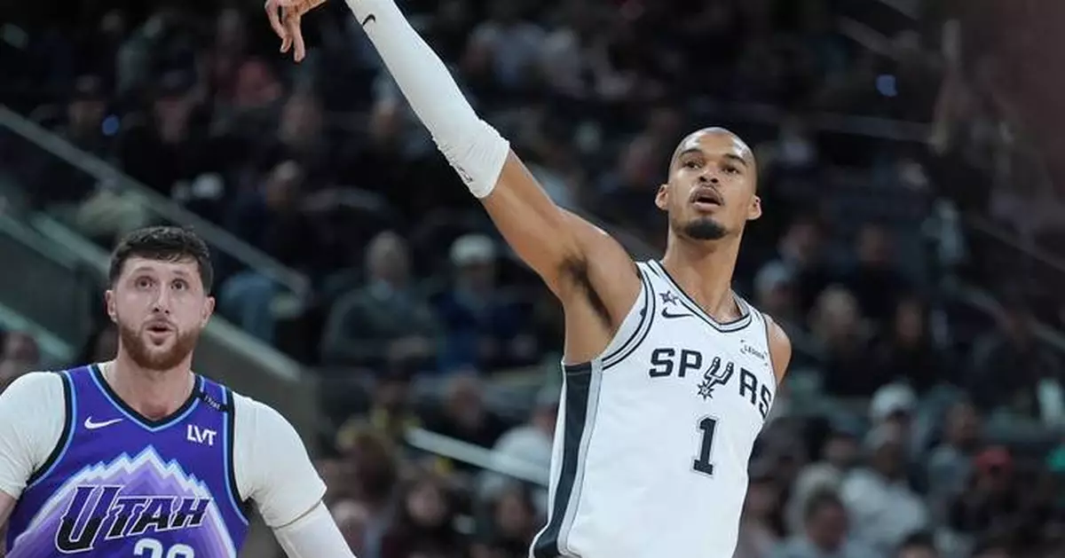 Wembanyama scores 33 points in 123-110 win over Jazz after being named All-Star starter