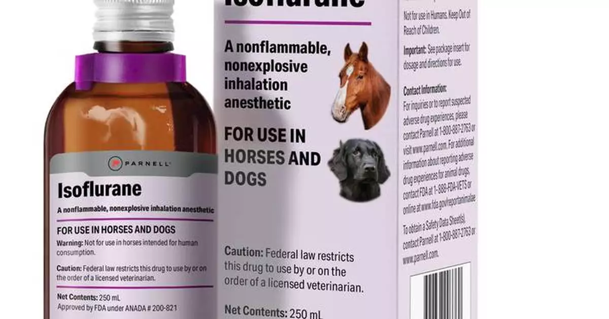Parnell Expands Veterinary Anesthesia Portfolio with Isoflurane