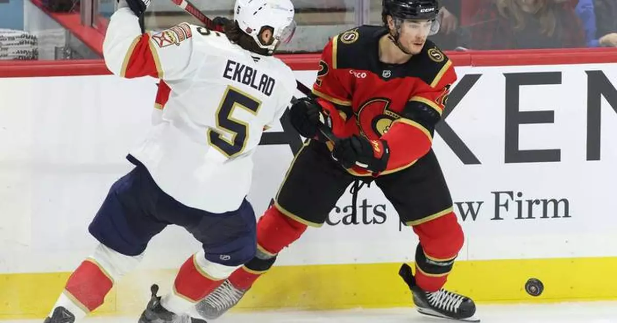 Forsling, Verhaeghe each have goal and assist as Panthers beat Senators 3-2