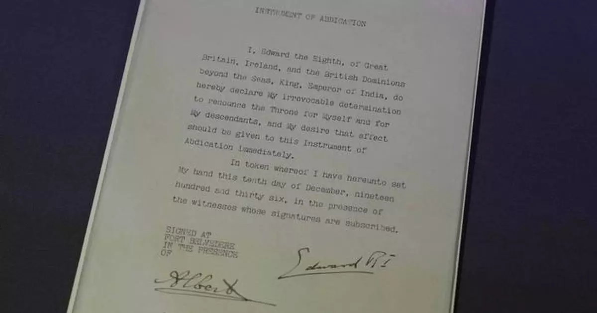 Historic love letters from royals, rogues and romantics go on show at Britain's National Archives