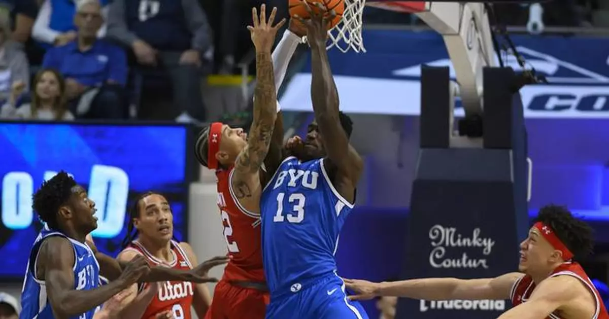 AJ Dybantsa scores 43 points to set a BYU freshman record as No. 13 Cougars beat Utah 91-78
