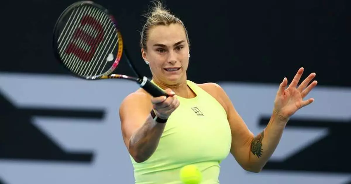 Sabalenka advances to the Brisbane International final by beating Muchová