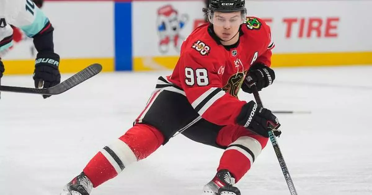 Blackhawks C Connor Bedard steps up his rehab in his return from a shoulder injury