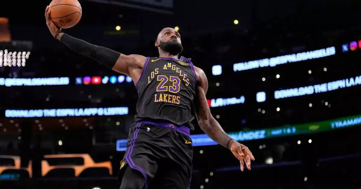 LeBron just misses historic triple-double, but still defies his age with prolific efforts for Lakers