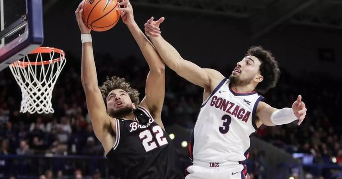 No. 8 Gonzaga beats Santa Clara 89-77 behind 34 points and 11 rebounds from Graham Ike
