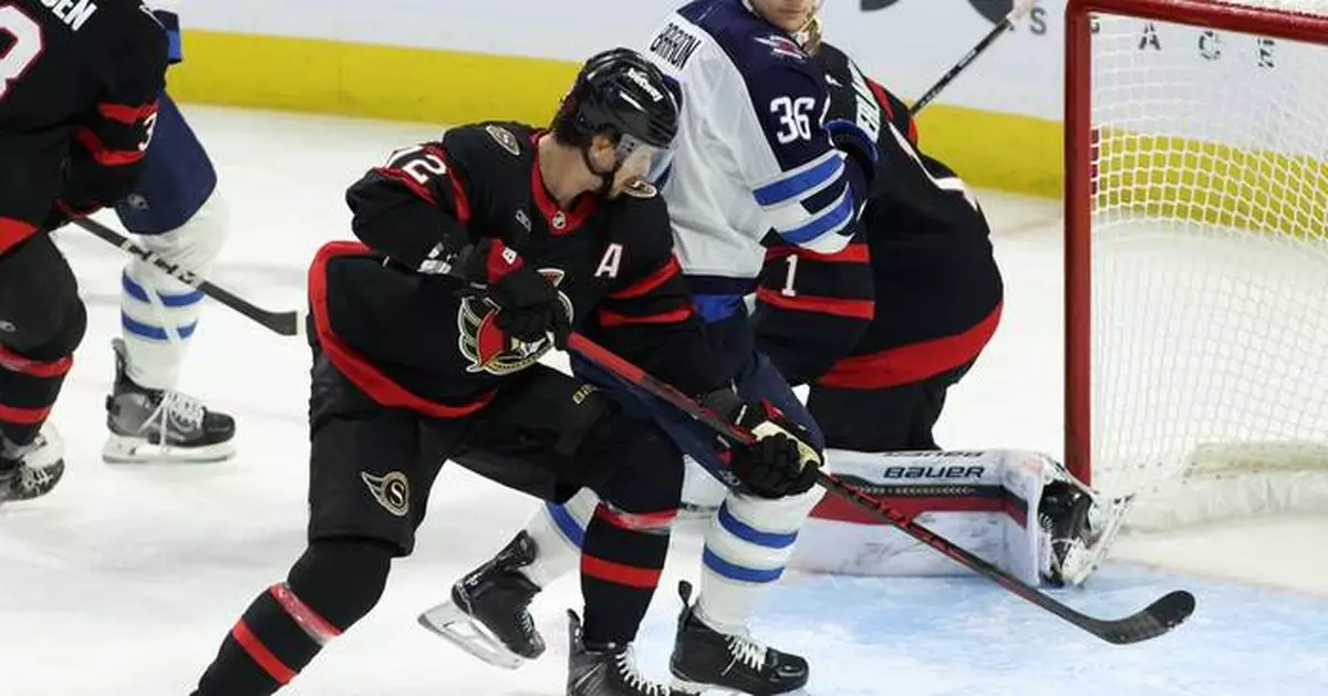 Chabot scores twice as the Senators hand the Jets their 9th straight loss, 4-2