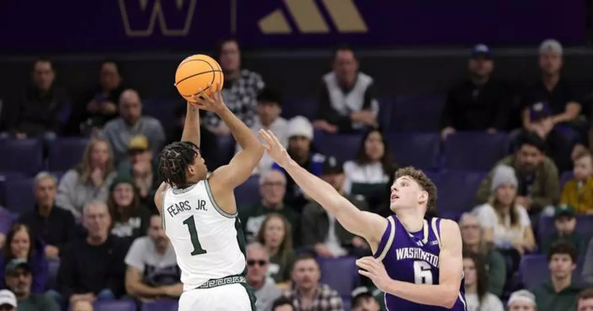 Jeremy Fears Jr. scores 19 points in No. 12 Michigan State's 80-63 win over Washington