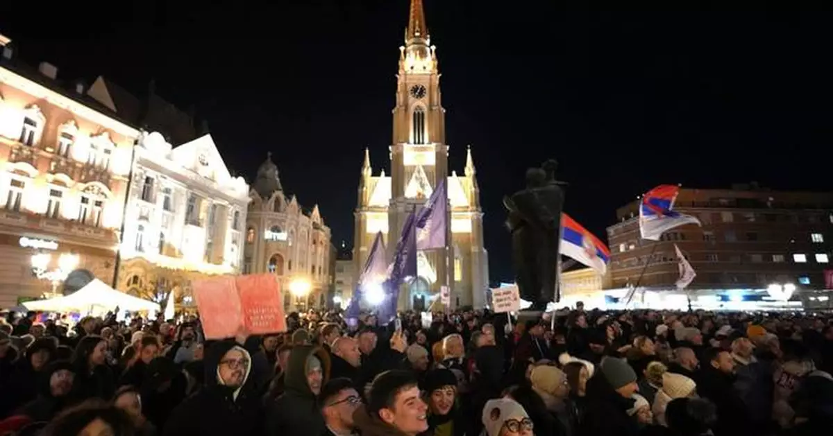 Thousands rally in Serbia as students vow to continue fight against corruption