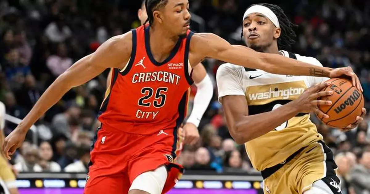 Murphy scores 35, Queen has triple-double as Pelicans snap 9-game skid with 128-107 win over Wizards