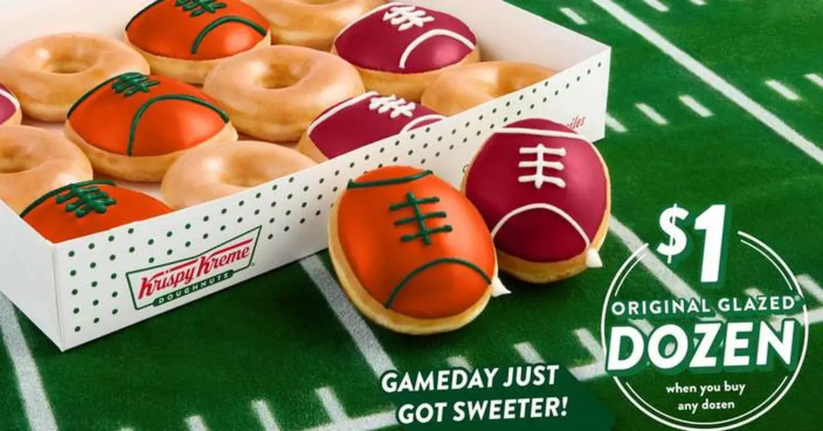KRISPY KREME® Helping Fans Level up Monday’s Football Festivities With Limited-Edition Championship Dozen, Available Monday, Jan. 19