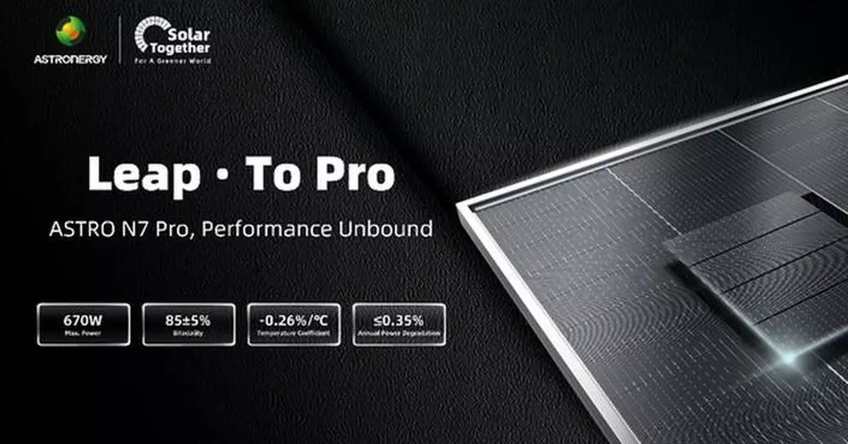 Astronergy Launches ASTRO N7 Pro to Unleash Pro Performance