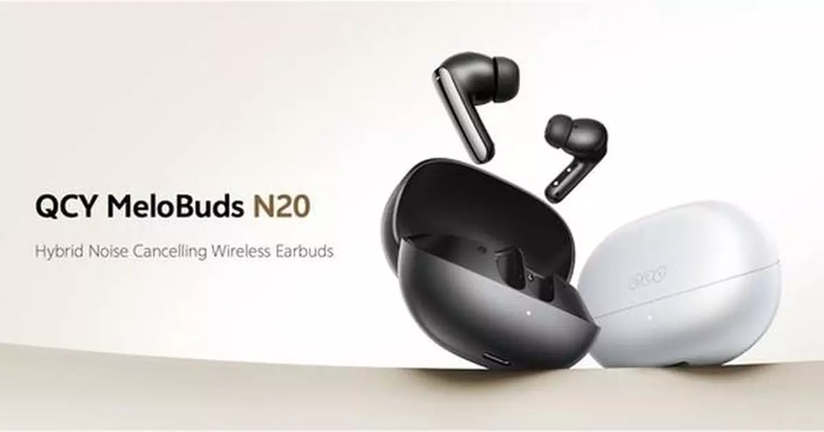 QCY Introduces the MeloBuds N20: Premium Hybrid NC Wireless Earbuds for an Elevated Everyday.