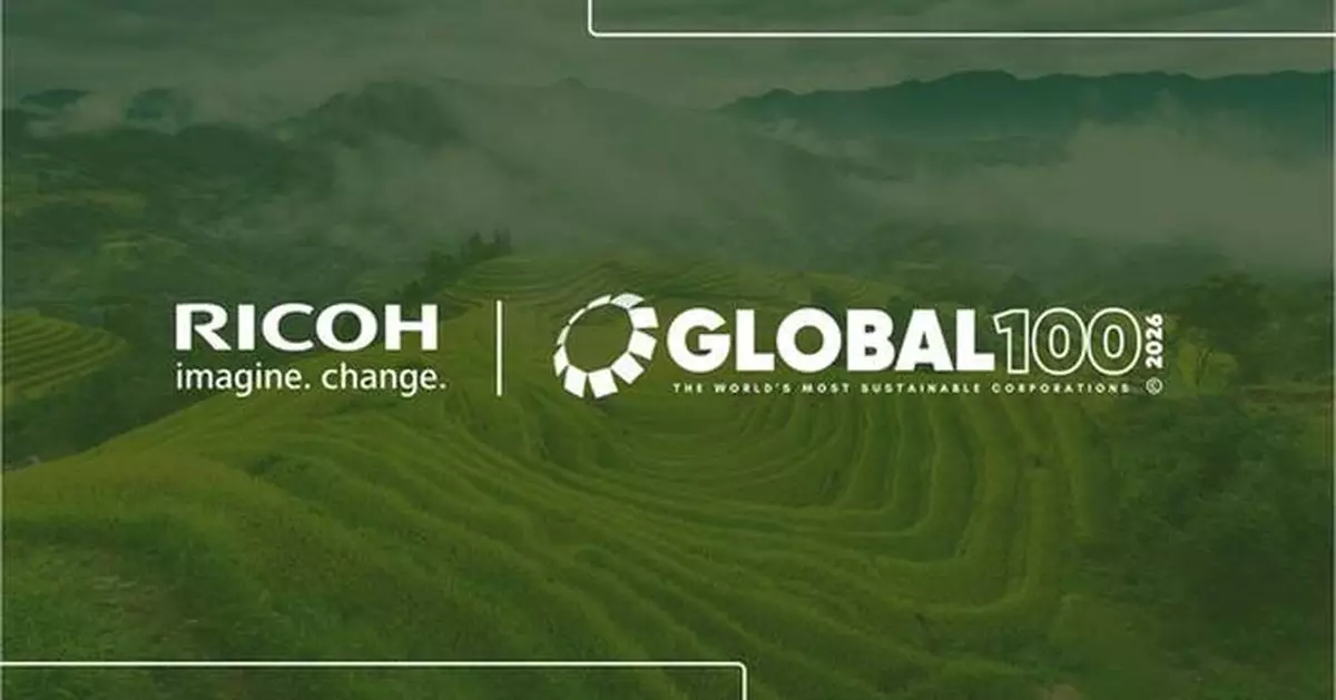 Ricoh named in the 2026 Global 100 Most Sustainable Corporations by Corporate Knights